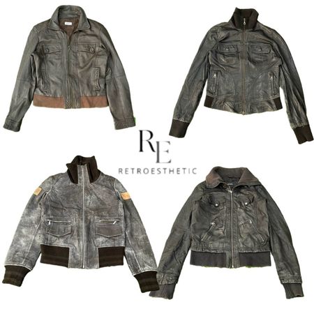 Y2K Unique Girl Leather Jacket RE-3555