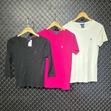 T-shirt à col rond pour femmes Ralph Lauren (fnc 842)