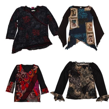 Blusa de manga longa em malha Y2k