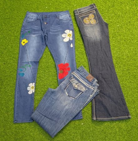 8139 - Jeans de flare sem marca