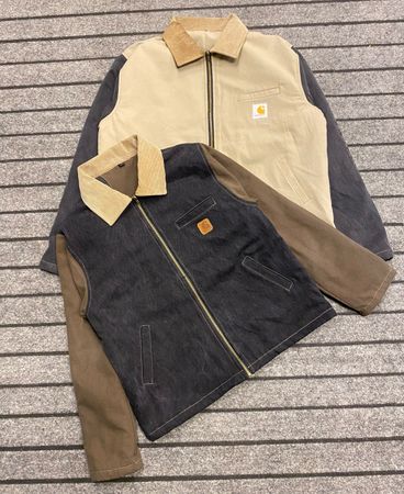 Veste Detroit en denim Carhartt upcyclée