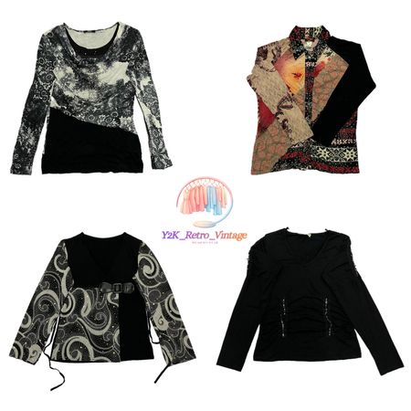 Y2K Graphic Blouse (172)