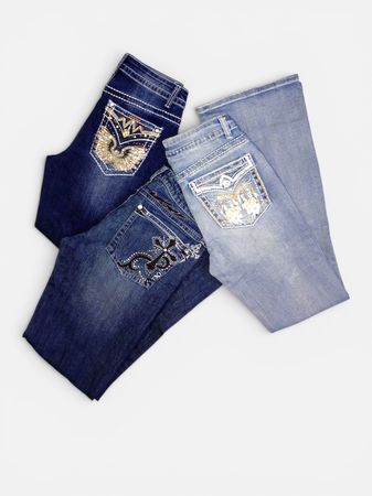 Jeans bootcut stilosi Y2k