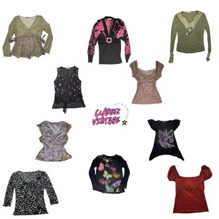 Y2K Vintage Cutie Tops Bundle