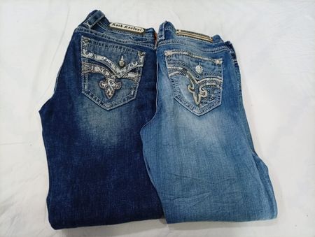 CR10371 Vintage Rock Revival Flare & Straight Jeans Bundle