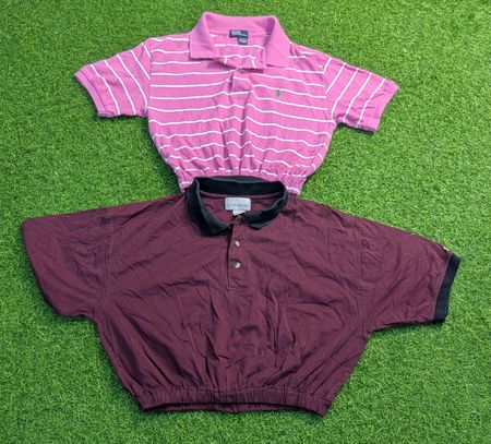 7786 - Ralph Lauren,Polo Golf, Unbranded Upcycled Crop Tee