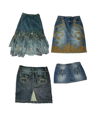 Jupe en denim Y2K | V-T723