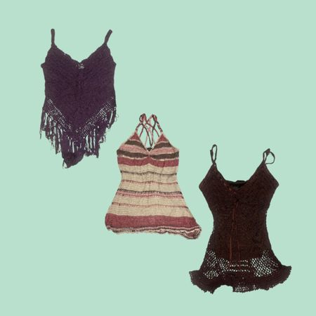 Y2K Grunge Fairycore Cami Tops (FU-001)