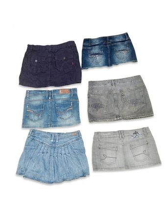 Wholesale Y2K Denim Mini Skirts Bundle(VM-110)