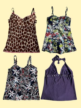 Y2k Cami Tops swim Tops