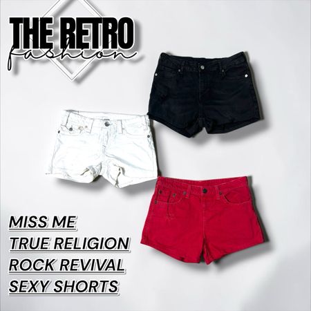 YW-316/ SEXY MISS ME TRUE RELIGION ROCK REVIVAL SHORTS