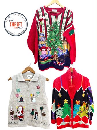 Vintage Y2K Christmas Cardigans and Sweater