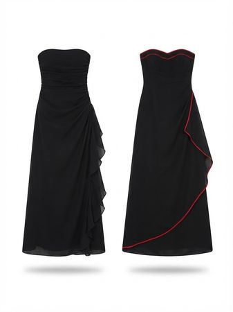 (FV-2746) Y2K Black Aesthetic Dress