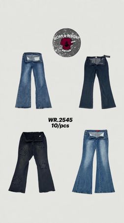 Y2K Flare-Jeans WR-2545