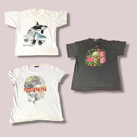 Mix-Marke Grafik T-Shirts mit halben Ärmeln