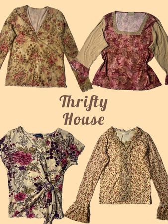 Y2K Vintage Meadow Girl Tops(TH/692)
