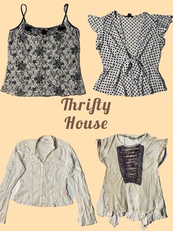 Y2K Vintage Victorian-Inspired Tops(TH/694)