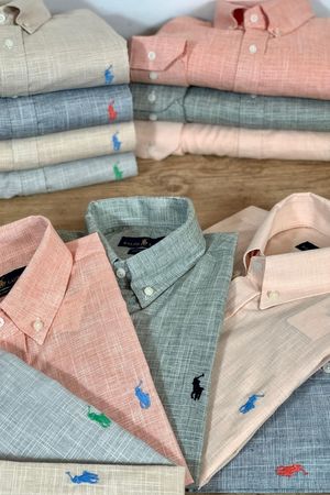 Camisas de Algodão Polo Ralph Lauren Masculinas