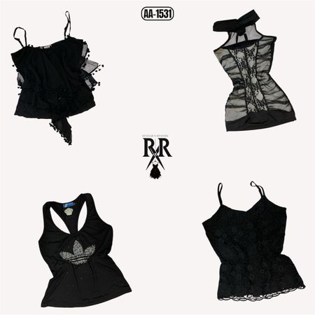 Y2K Dark Elegance Mix Tops (AA-1531)