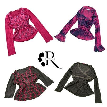 Y2K Unique Girl Printed Full Sleeve Tops RW-2478