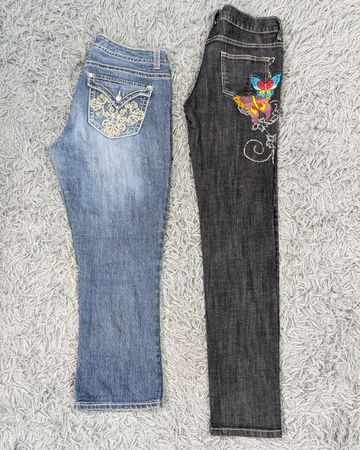 ***Y2K Skinny & Capri Jeans – Trendy Denim Mix