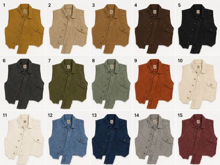 CR2232 GILET À DOS CROISÉ EN COTON RECYCLÉ CARHARTT AVEC POCHE ASYMÉTRIQUE