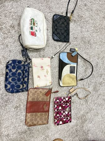 Authentic coach wristlets