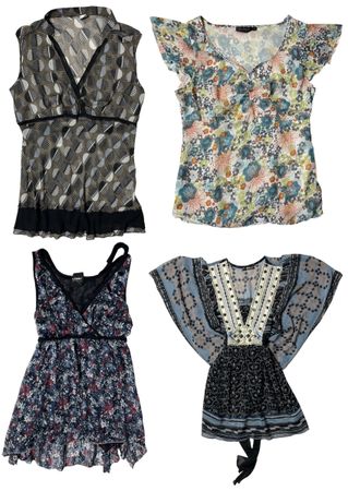 Vintage Sweetheart Empire x Y2K Tops: TT-321