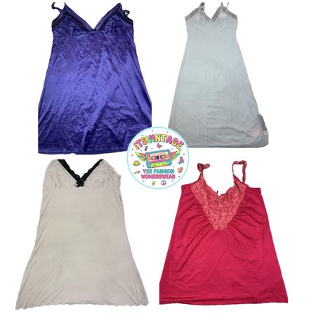 Vintage Y2K Slip Dress Bundle – 9pcs | VR318