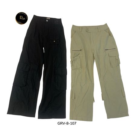 Women’s Cargo Pants – Premium Utility Fit Y2K Vintage Style Trousers. (GRV-8-107)