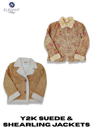 Y2K Suede & Shearling Jackets - EV2293