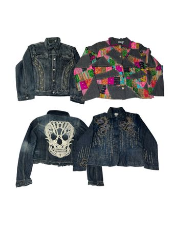 Y2K denim jacket | V-T612