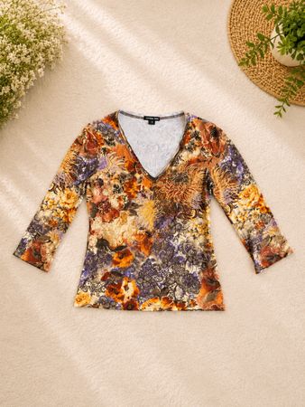 Y2K long sleeve blouse