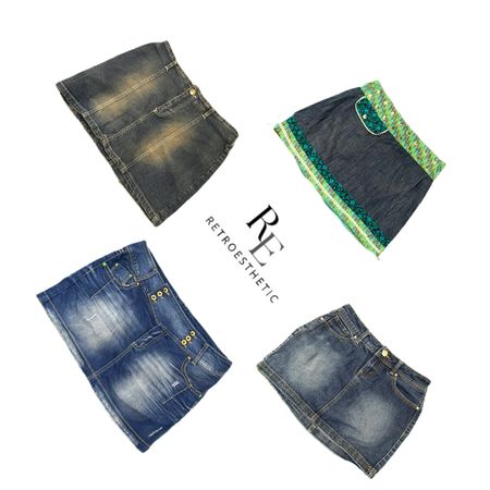 Y2K NYC IT GIRL SAIAS MINI DE JEANS RE-3725