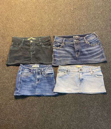 Upcycled Denim Mini Skirts — 0014