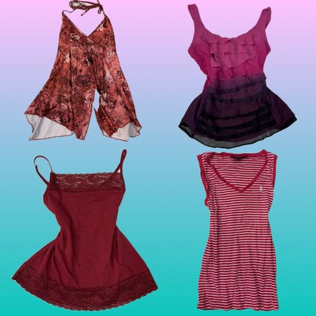 Y2K Ombre Whimsical Tops (RS-80)