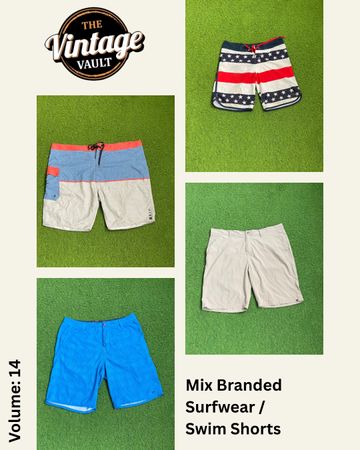 Vêtements de surf de marque / Shorts de bain, y compris Billa Bong, Quick Silver, Hurley et autres, Volume-14, 20 pièces
