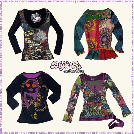 Y2K Euro Grunge Tops (DVC#80)