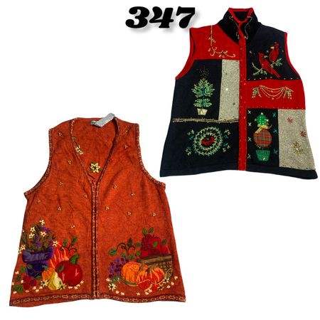 Christmas Sweater Short Sleeve (brands) Victoria Jones , Studio & Christopher & bank etc #347.