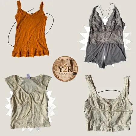 y2k cami tops