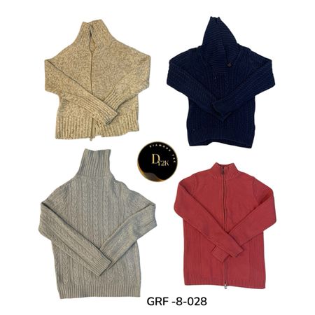 Y2K High Neck Sweater Collection | Vintage Women’s Knitwear (GRF-8-028 )