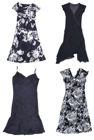 Y2K B/W Edit Dresses
