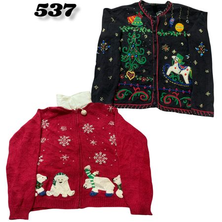Christmas Sweater (brands)Croft & Barrow , Studio & Victoria Jones etc #537.