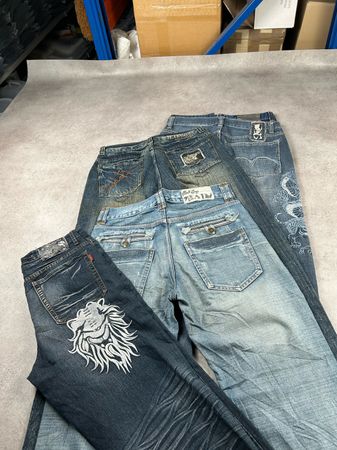 HIP HOP JAPAN STYLE WASHED BAGGY JEANS