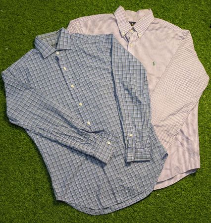 6856 - Ralph Lauren Hemd mit halben und langen Ärmeln
