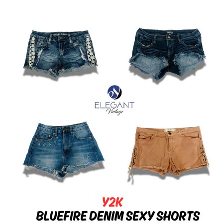 Y2K Bluefire Denim Sexy Shorts - EV0978