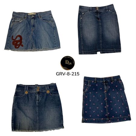 Women’s Casual Denim Long Skirt – Timeless Y2K Vintage Style. (GRV-8-215)