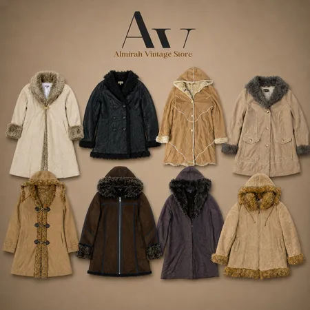 Vintage Afghan Fur Style Coat un bulk