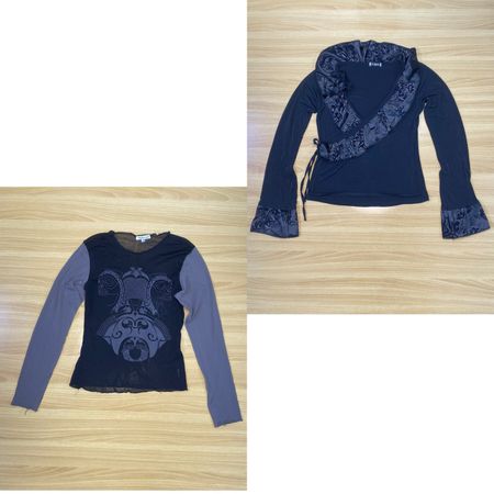 Vintage Y2K Mesh & Patchwork blouse Collection