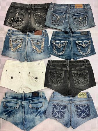 R507 Ladies Upcycled Embellished Sexy Shorts